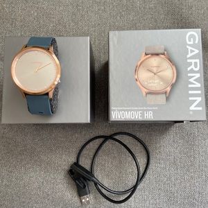 GARMIN Vivomove HR Premium Hybrid Watch